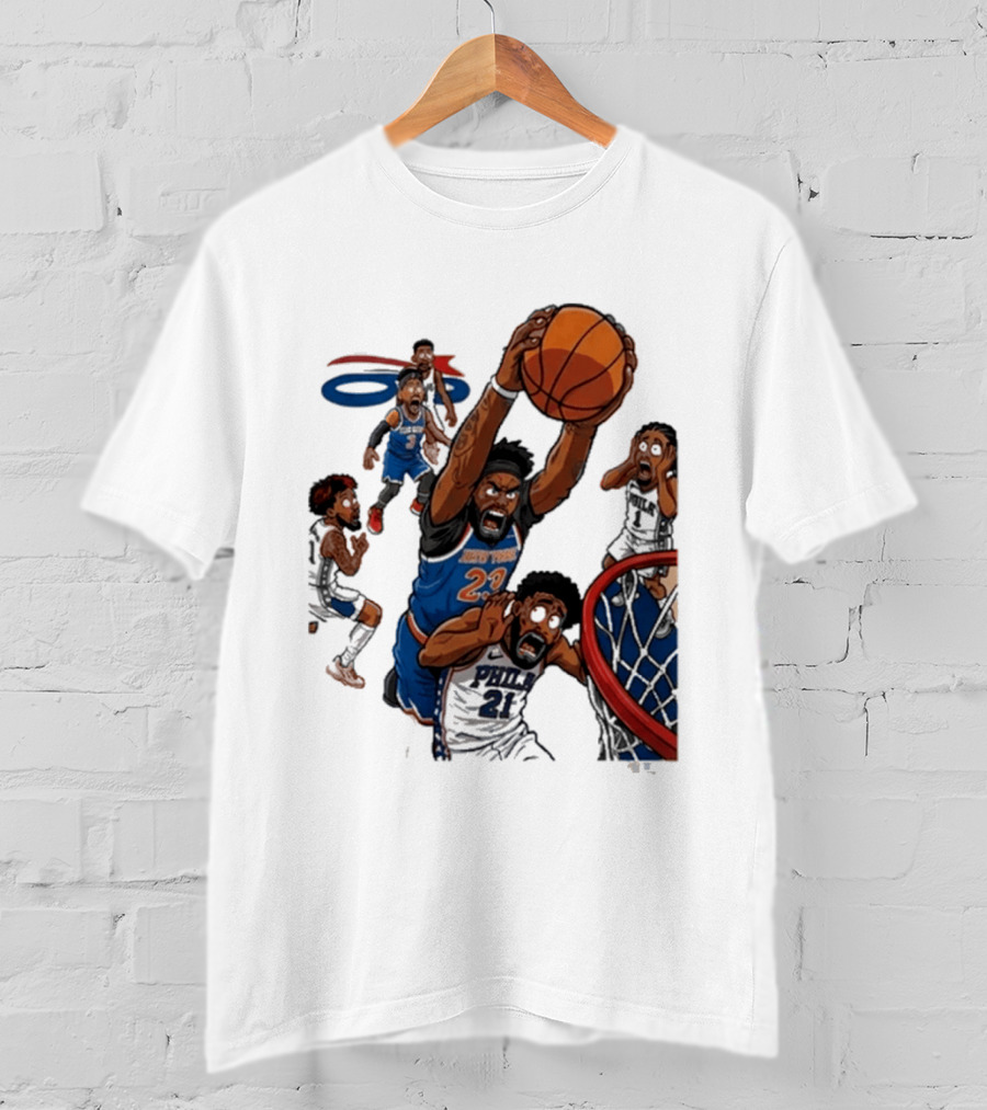 Josh Hart Monster Dunk New York Knicks Basketball Player Epic Slam T-Shirt