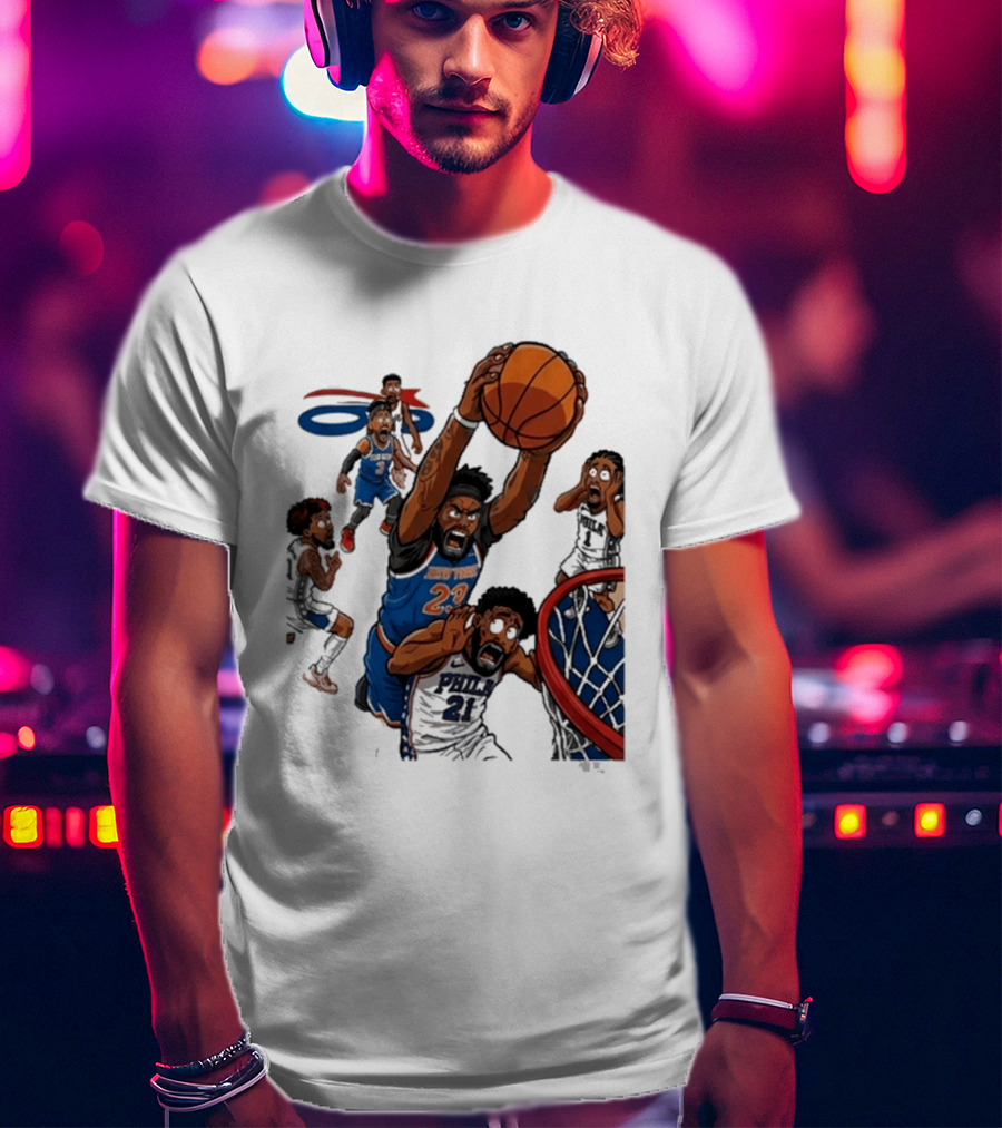 Josh Hart Monster Dunk New York Knicks Basketball Player Epic Slam T-Shirt