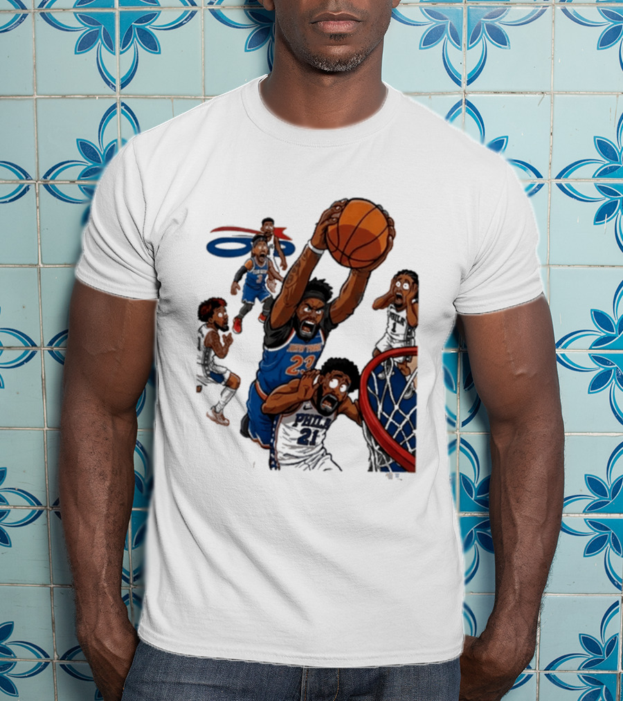 Josh Hart Monster Dunk New York Knicks Basketball Player Epic Slam T-Shirt