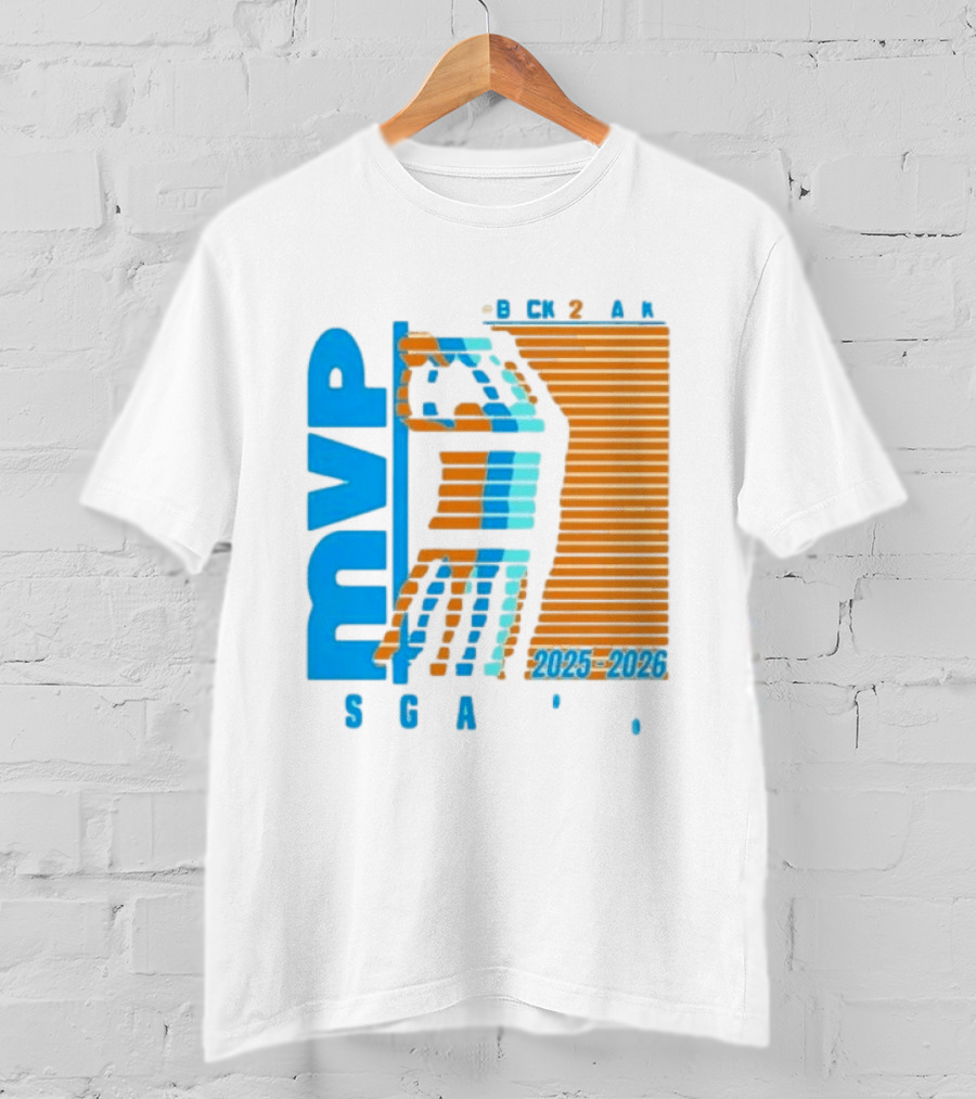 Shai Gilgeous Alexander Back 2 Back MVP 2025 2026 SGA T-Shirt