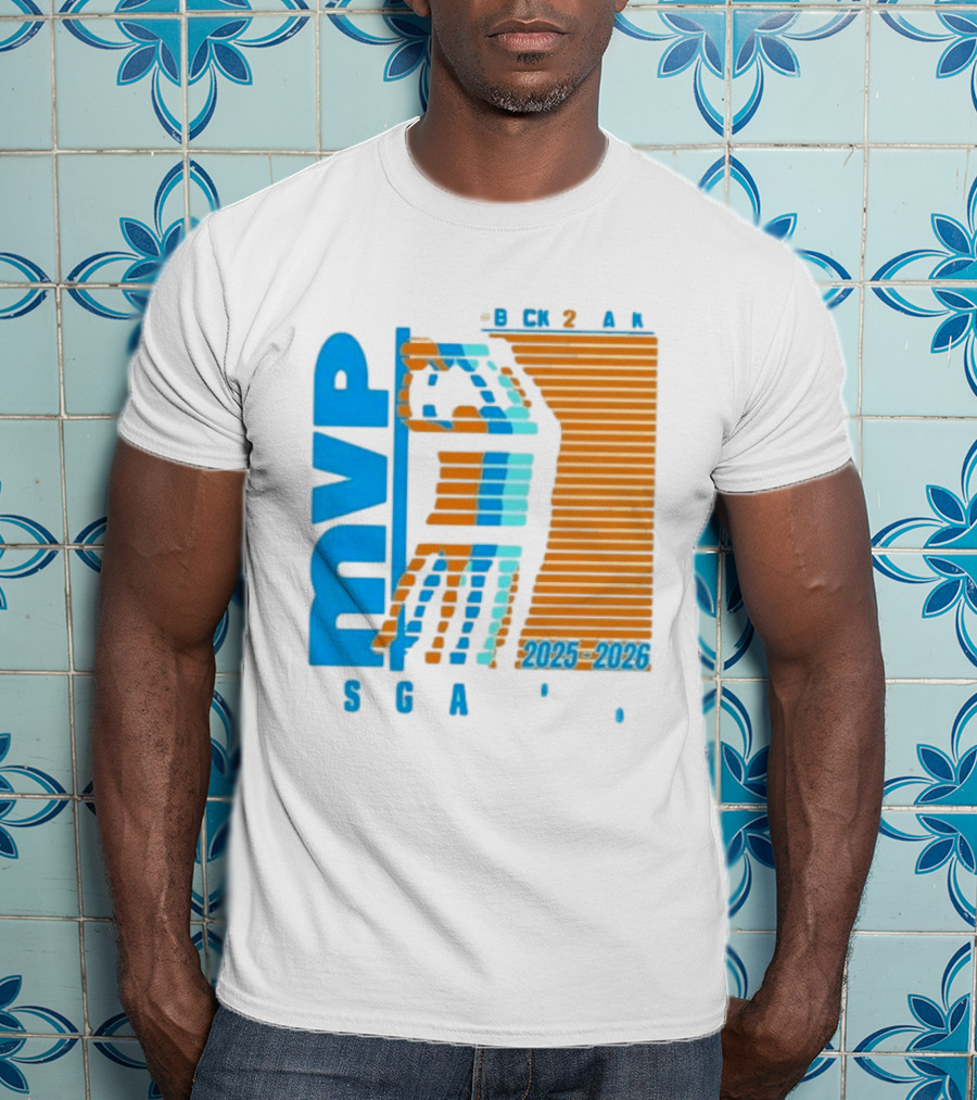 Shai Gilgeous Alexander Back 2 Back MVP 2025 2026 SGA T-Shirt