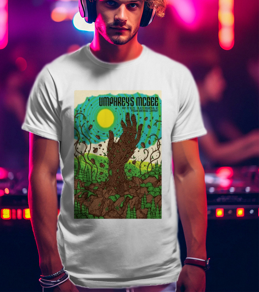 Umphrey's McGee May 22 23 Black Mountain NC Pisgah Brewing Company Tour T-Shirt