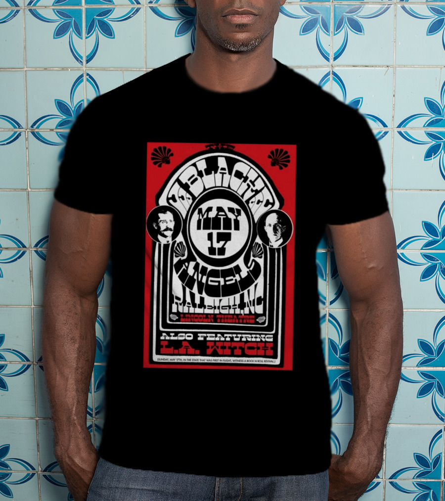 The Black Angels May 17 Raleigh NC Lincoln Theatre Featuring LA Witch 2026 T-Shirt