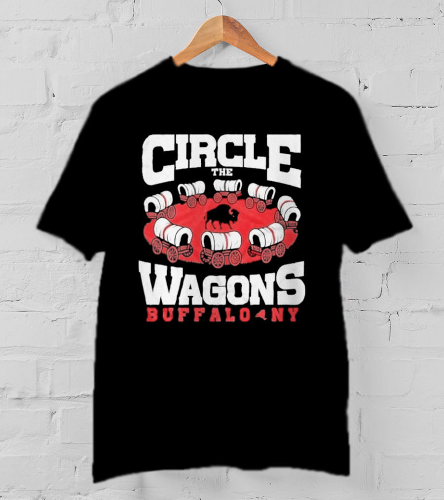 Circle The Wagons Buffalo NY Bills Football T-Shirt