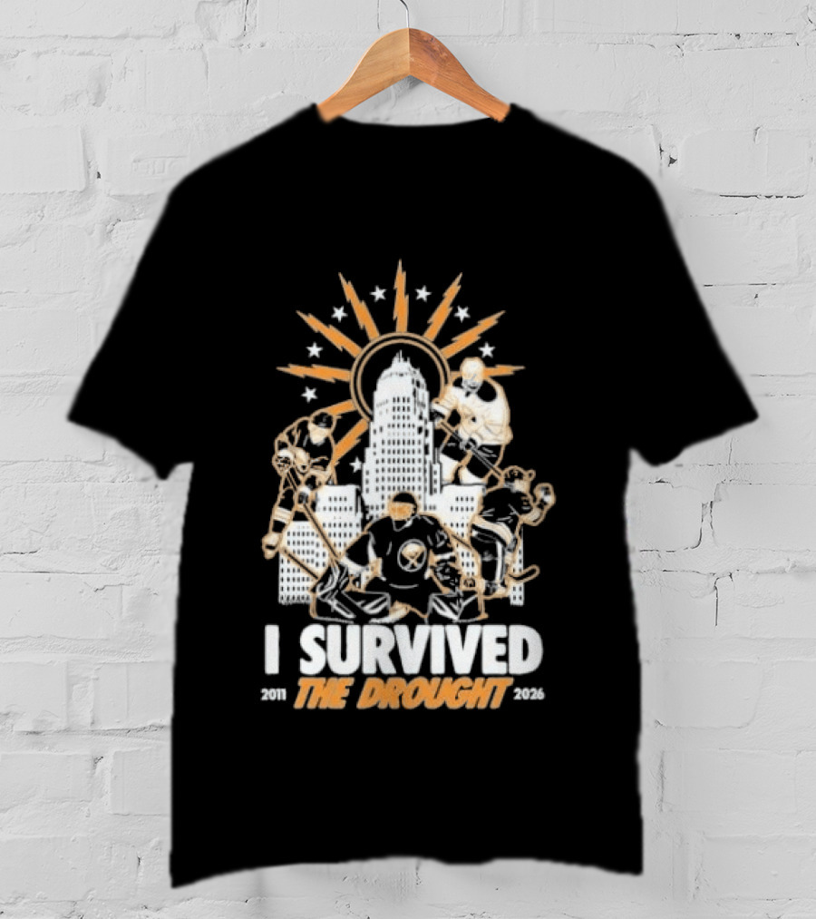 Buffalo Sabres I Survived The Drought 2011 2026 Iconic Hockey Celebration T-Shirt
