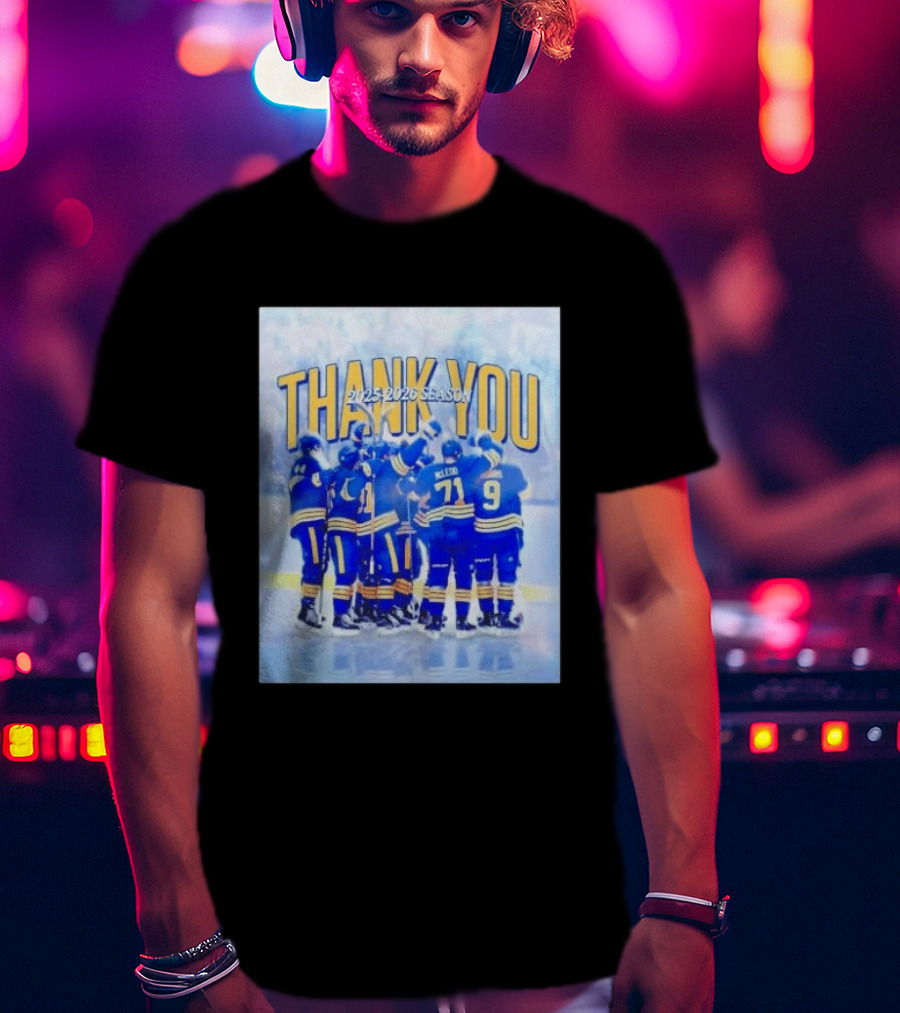 Buffalo Sabres Thank You 2025 2026 Season Players T-Shirt