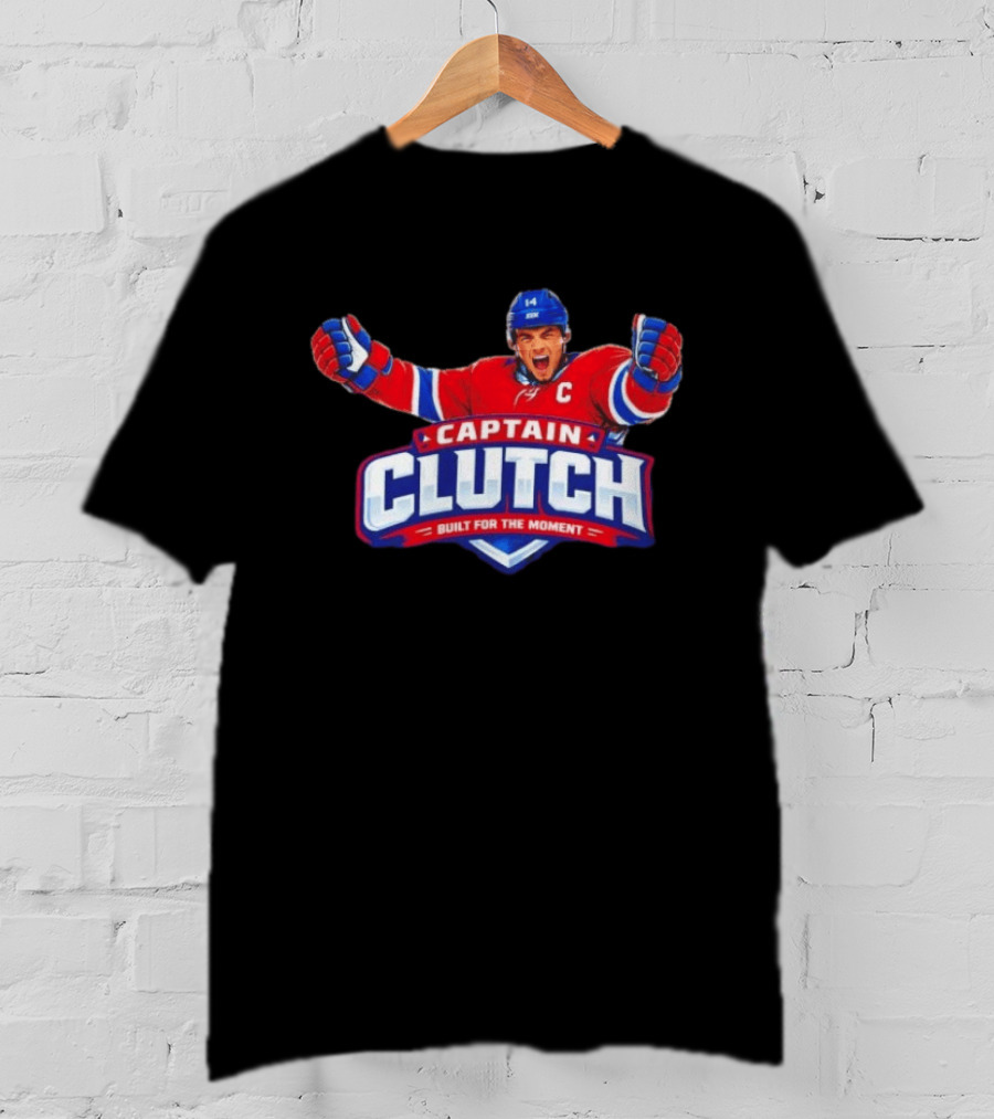 Nick Suzuki Captain Clutch Built For The Moment Montreal Canadiens T-Shirt