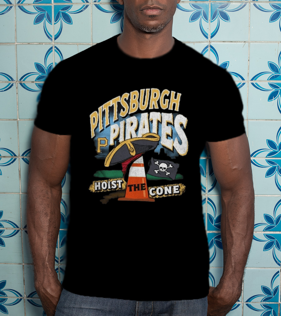 Pittsburgh Pirates Hoist The Cone Skull Flag T-Shirt
