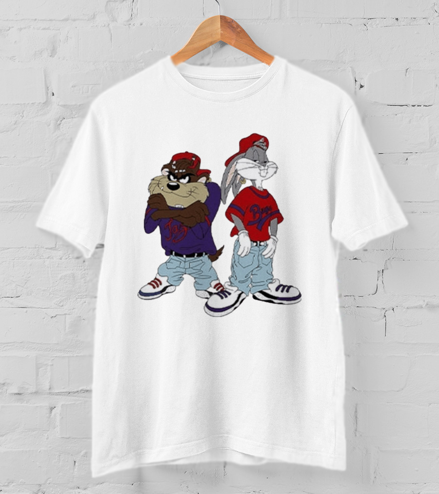 Bugs Bunny Taz Hip Hop Style Kriss Kross Outfits T-Shirt