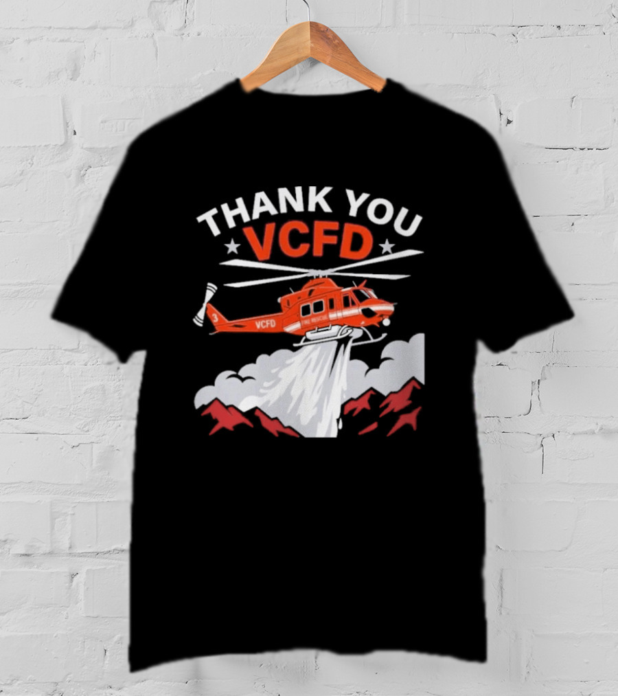 Thank You VCFD Helicopter Rescue T-Shirt