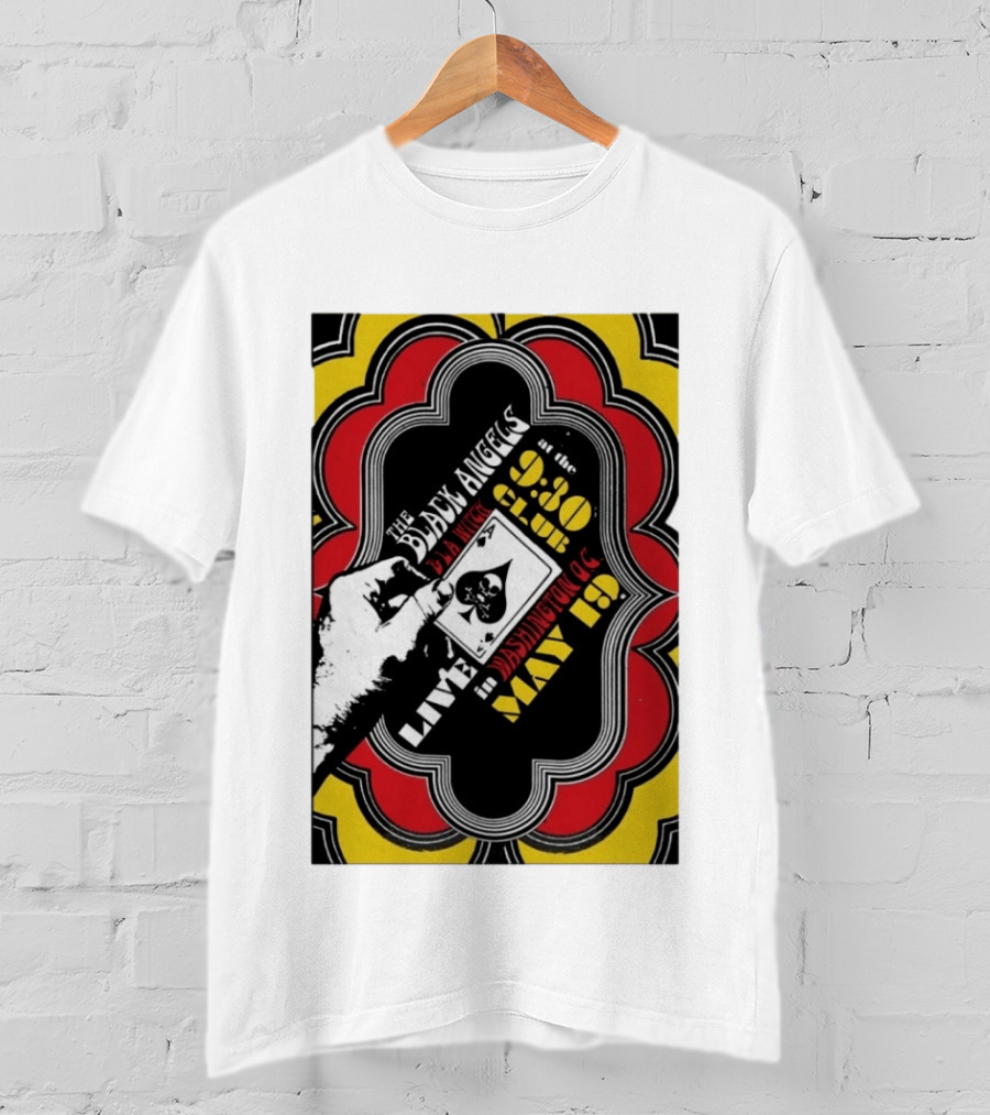 The Black Angels Live Washington D.C. May 19 Playing Card T-Shirt