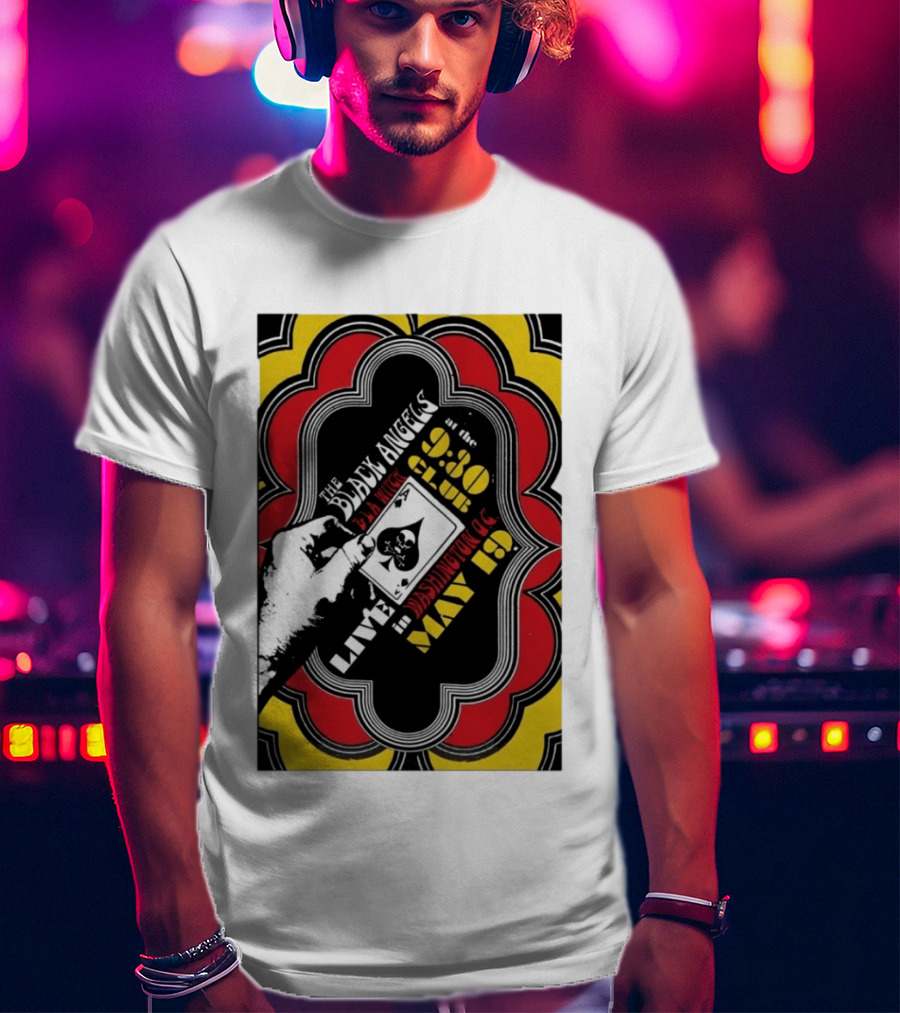 The Black Angels Live Washington D.C. May 19 Playing Card T-Shirt