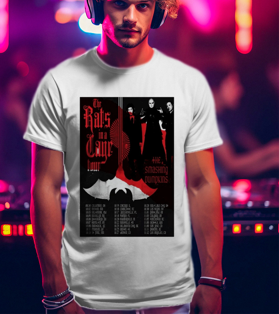 The Smashing Pumpkins Rats In A Cage Tour 2026 T-Shirt
