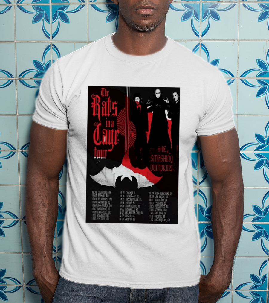 The Smashing Pumpkins Rats In A Cage Tour 2026 T-Shirt