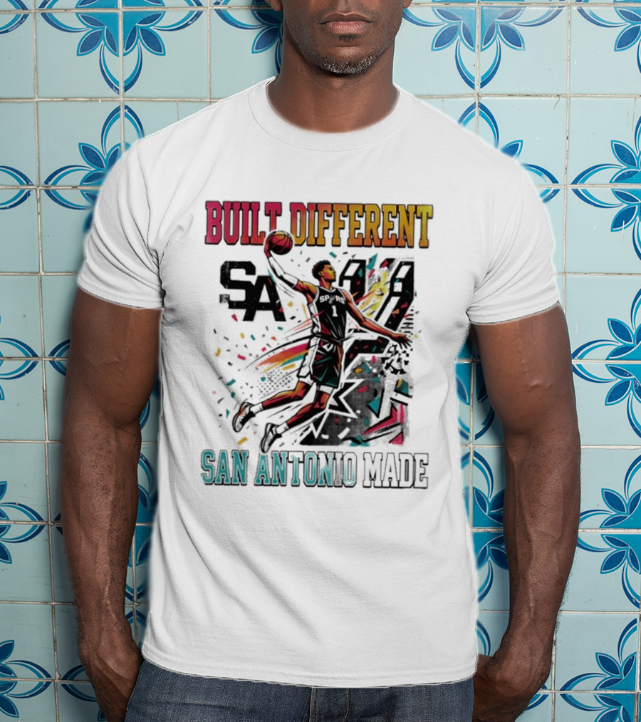 Built Different Victor Wembanyama San Antonio Made Spurs Basketball 2026 T-Shirt
