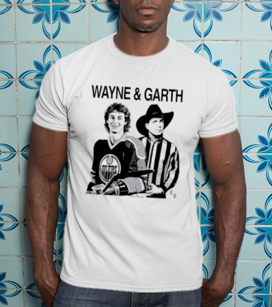 Wayne And Garth Hockey Cowboy Fusion T-Shirt