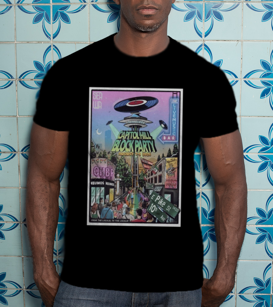Capitol Hill Block Party 2026 Seattle Live Music August 5 9 T-Shirt