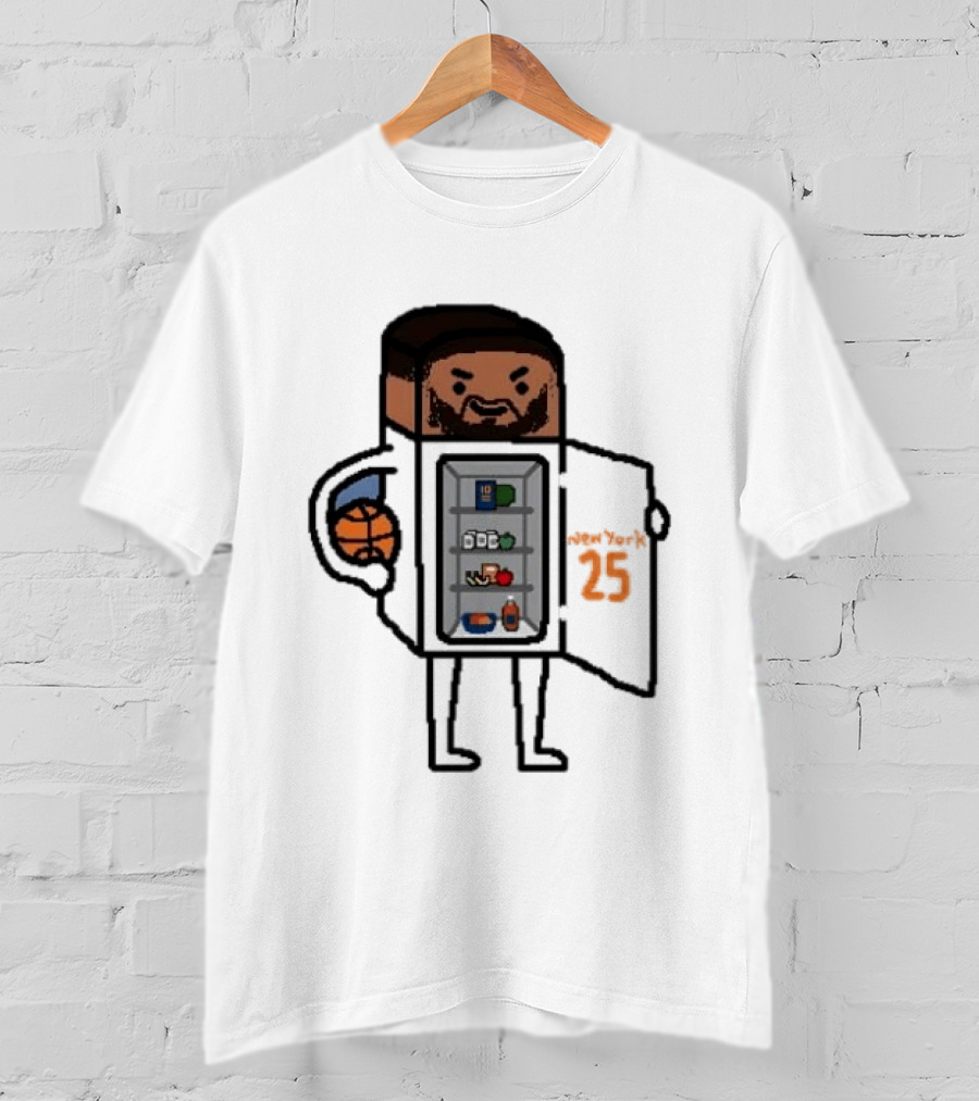 Mikal Bridges Fridge Doodle Knicks Basketball T-Shirt