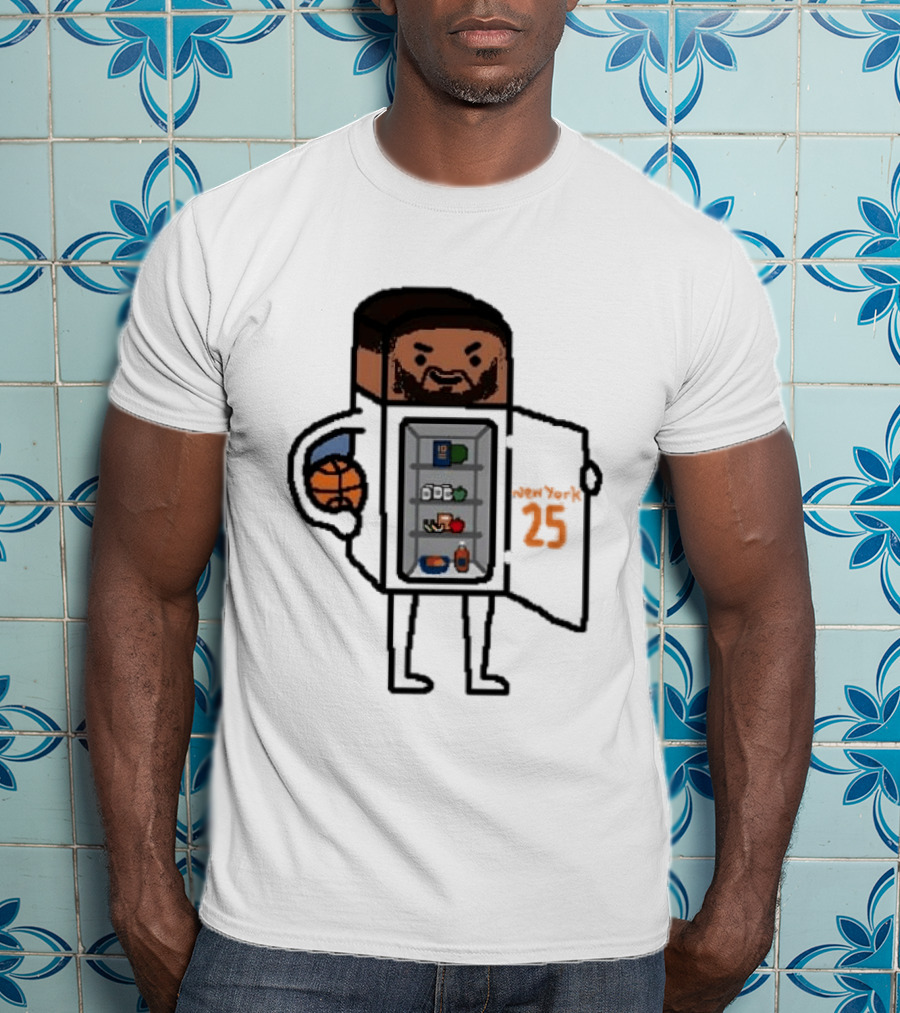 Mikal Bridges Fridge Doodle Knicks Basketball T-Shirt