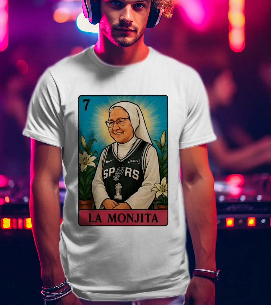 Salesian Sisters La Monjita Spurs Basketball Legend T-Shirt