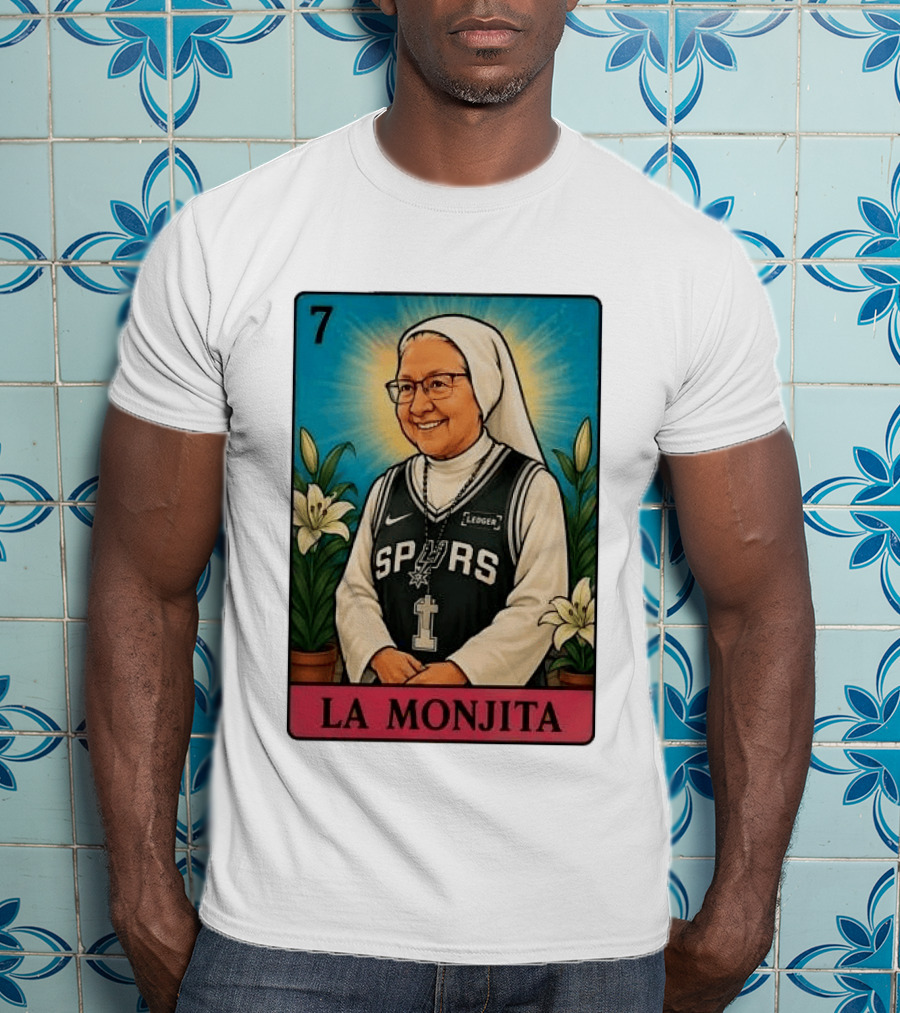 Salesian Sisters La Monjita Spurs Basketball Legend T-Shirt