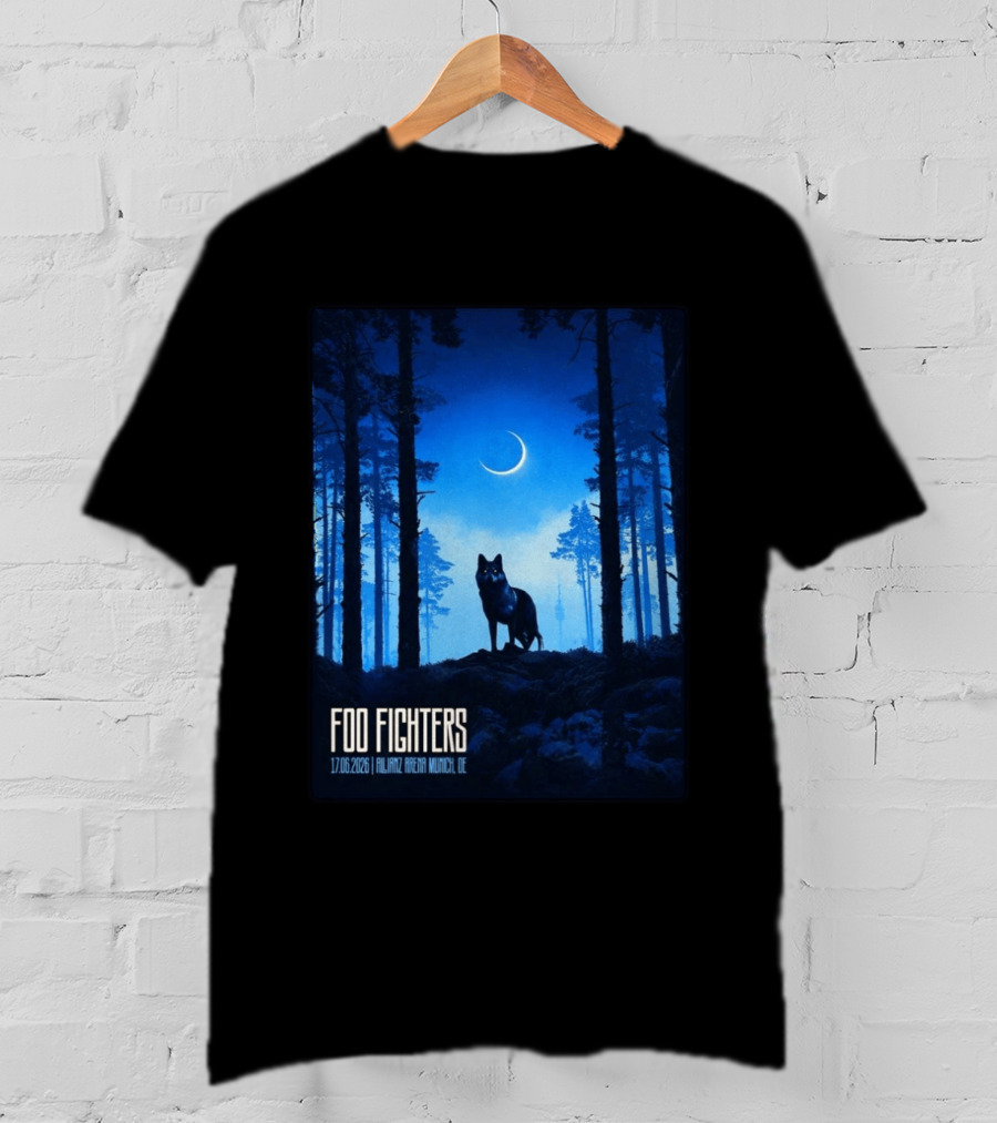 Foo Fighters 17 June 2026 Allianz Arena Munich Germany The Wolf T-Shirt