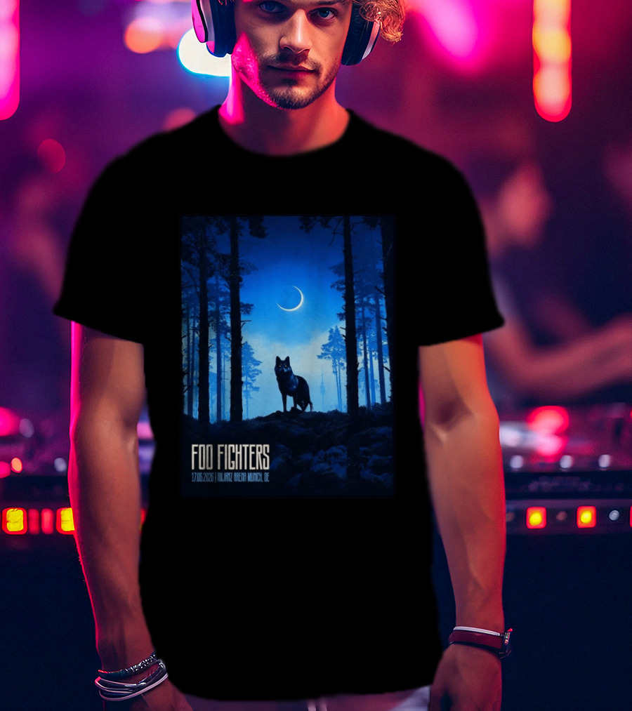 Foo Fighters 17 June 2026 Allianz Arena Munich Germany The Wolf T-Shirt