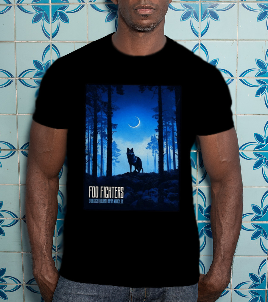 Foo Fighters 17 June 2026 Allianz Arena Munich Germany The Wolf T-Shirt