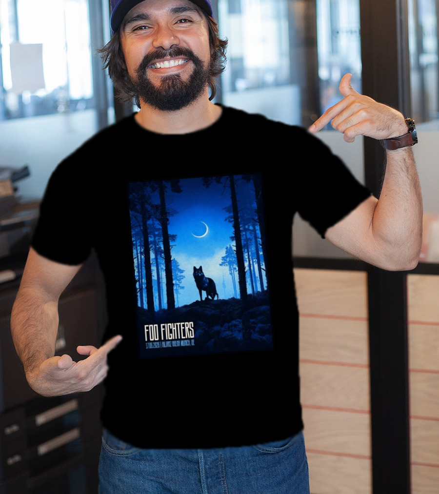 Foo Fighters 17 June 2026 Allianz Arena Munich Germany The Wolf T-Shirt