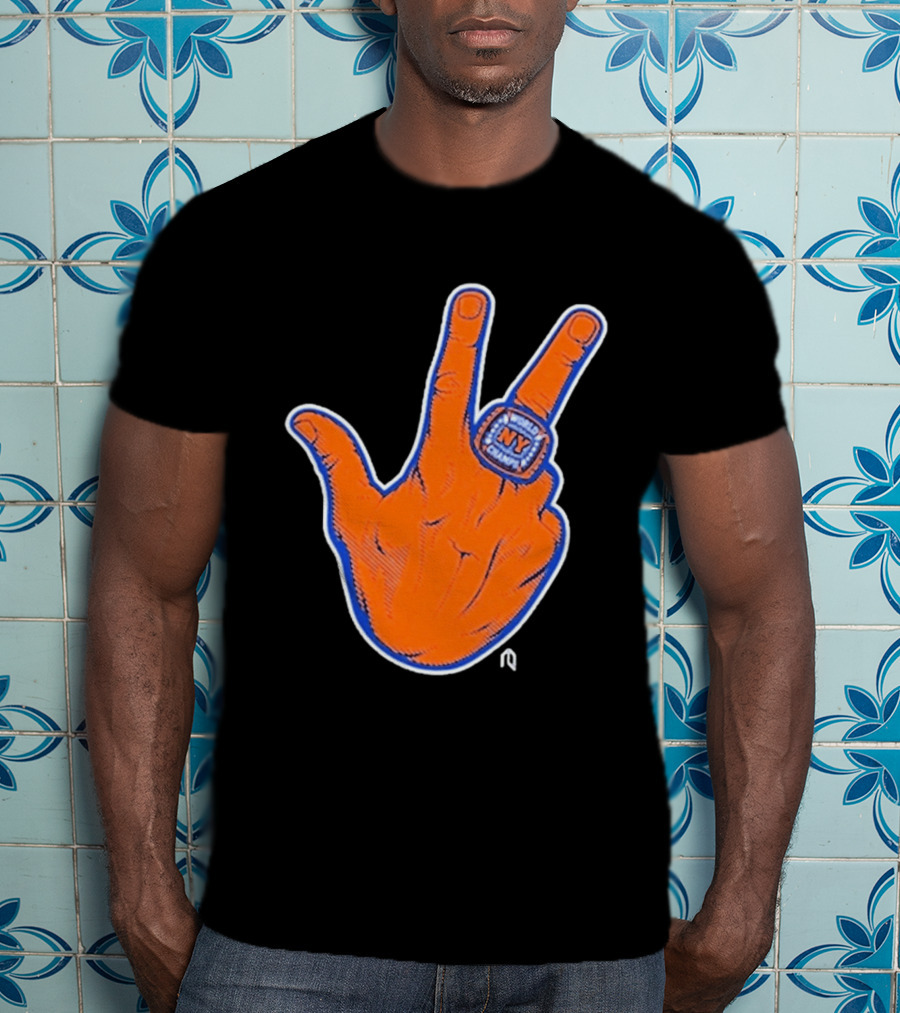 World Champion NY Ring Finger Gesture T-Shirt
