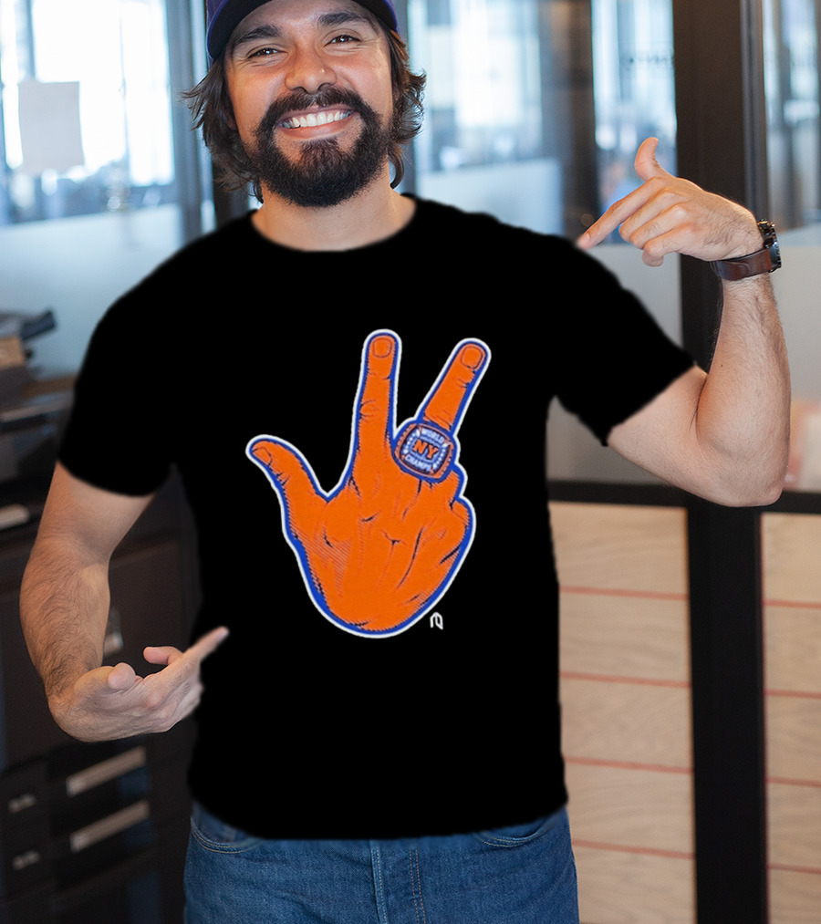 World Champion NY Ring Finger Gesture T-Shirt