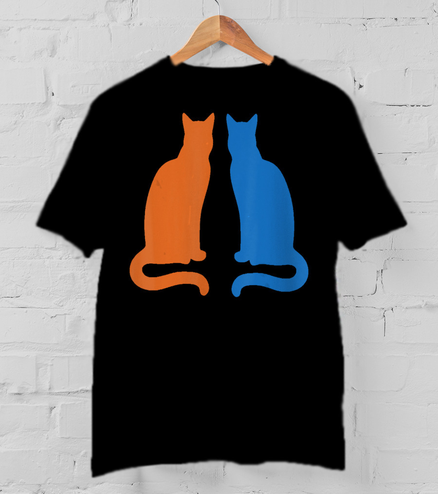 Surviving Cat Support Animals Silhouette Duo T-Shirt