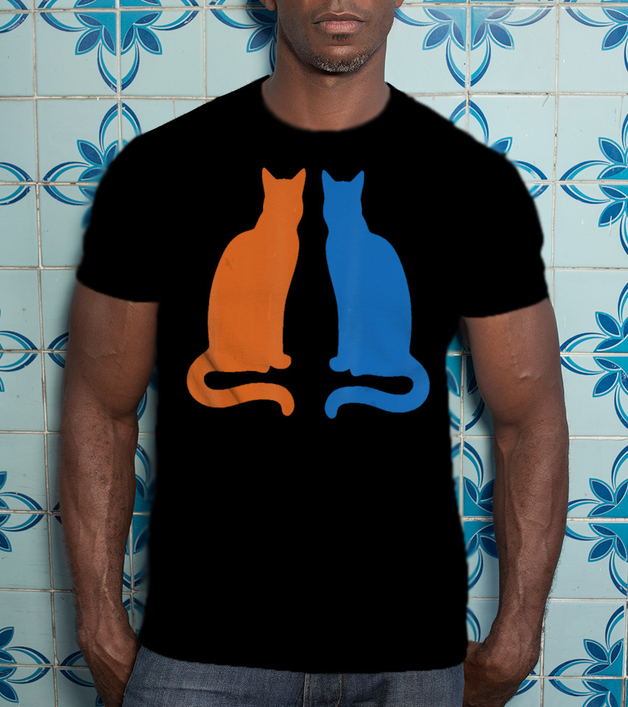 Surviving Cat Support Animals Silhouette Duo T-Shirt
