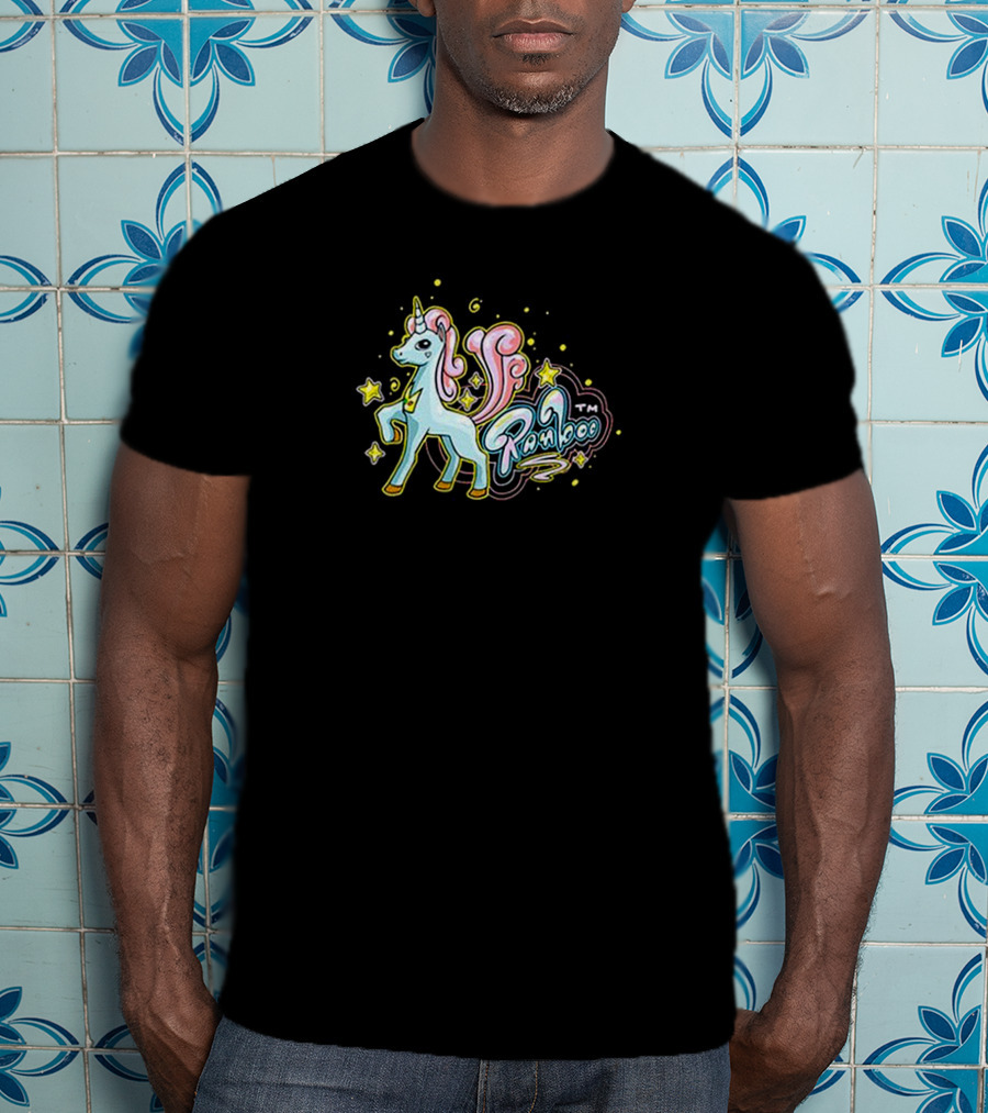 Ranboofashion Unicorn With Stars And Pastel Colors T-Shirt