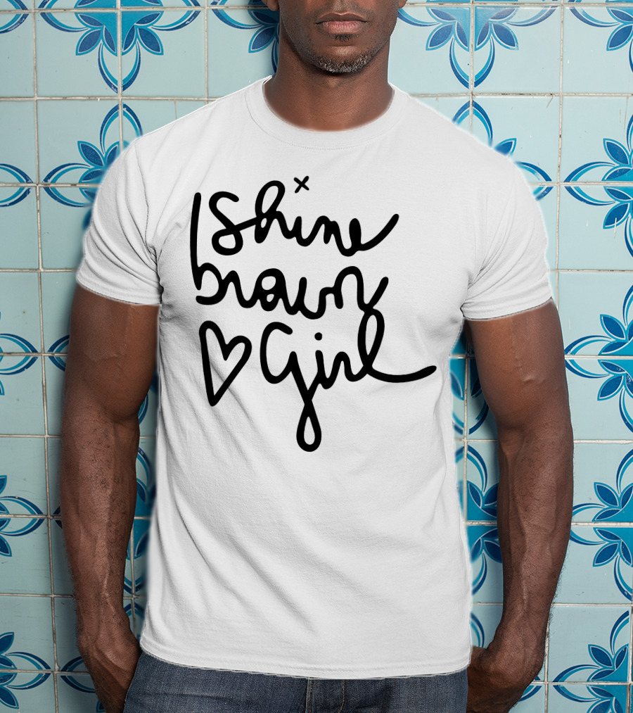Shine Brown Girl Heart T-Shirt