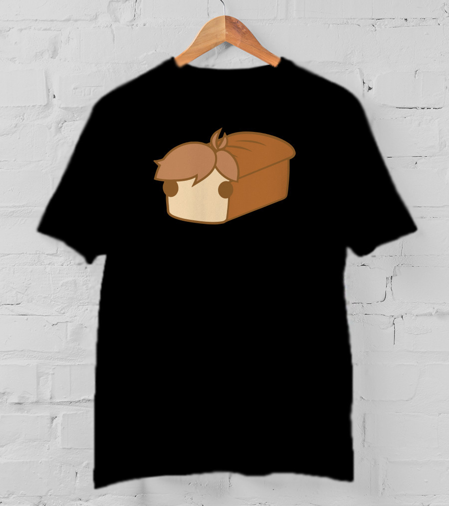 Loaf Bread With Hair Style Cartoon T-Shirt
