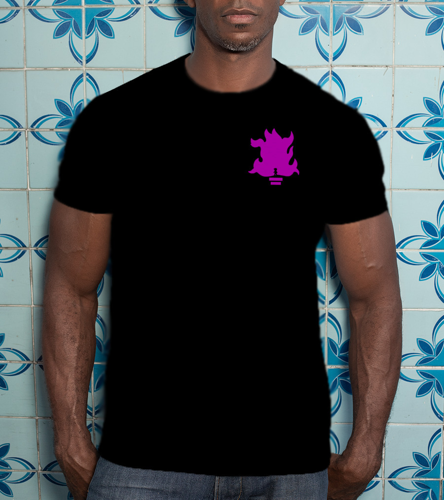 Lil Grian Purple Torch Flame Pixel T-Shirt