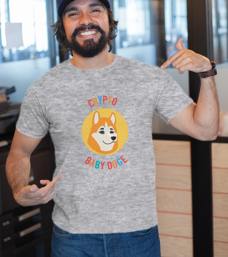 Crypto Baby Doge Iconic Circle T-Shirt