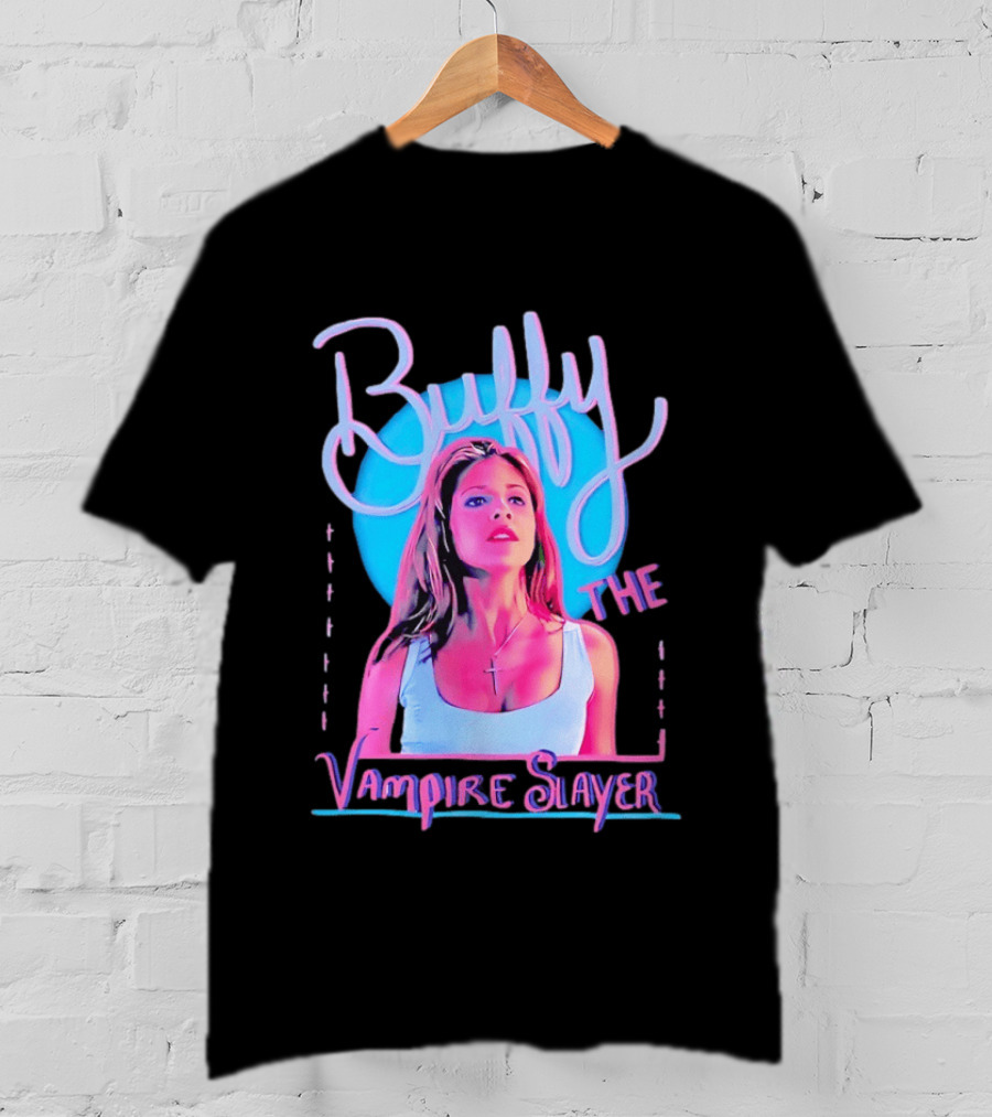 Buffy The Vampire Slayer Sarah Michelle Gellar 90s Nostalgia Fashion Icon Retro 90s T-Shirt