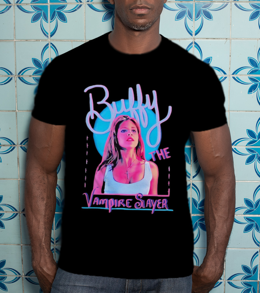 Buffy The Vampire Slayer Sarah Michelle Gellar 90s Nostalgia Fashion Icon Retro 90s T-Shirt