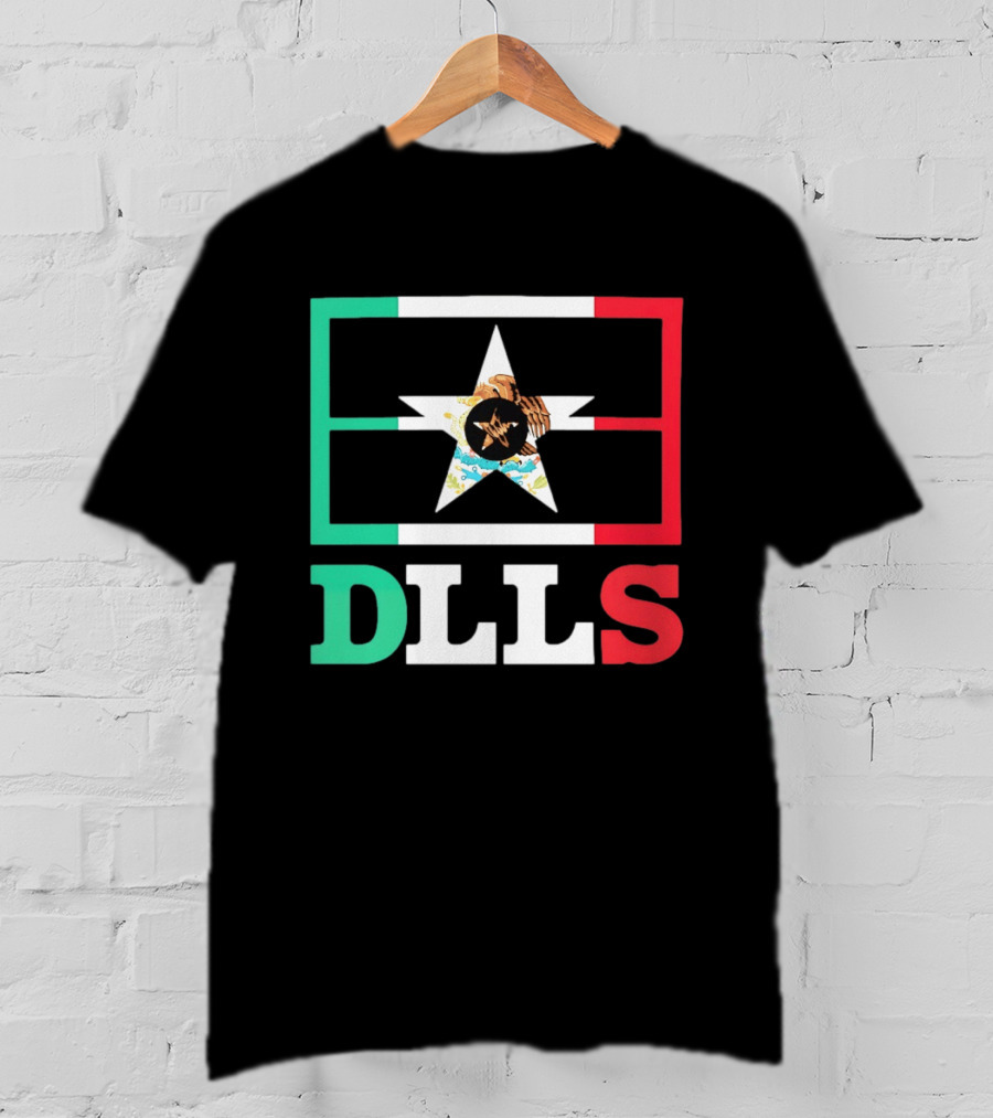 Dallas Cowboys DLLS Mexico Flag Star Heritage Pride T-Shirt