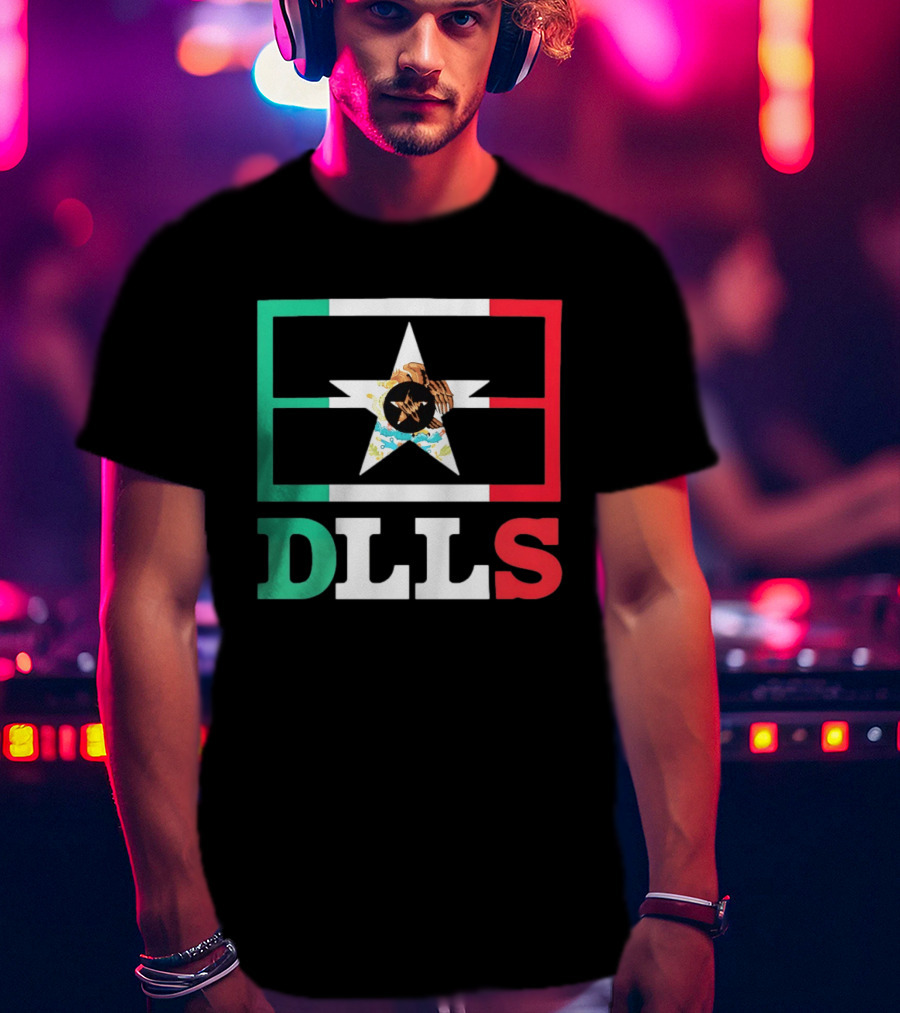 Dallas Cowboys DLLS Mexico Flag Star Heritage Pride T-Shirt