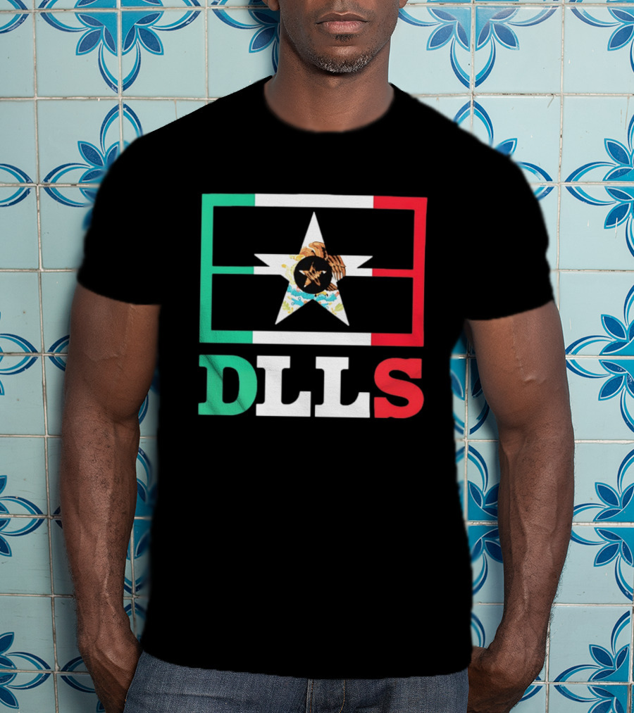 Dallas Cowboys DLLS Mexico Flag Star Heritage Pride T-Shirt