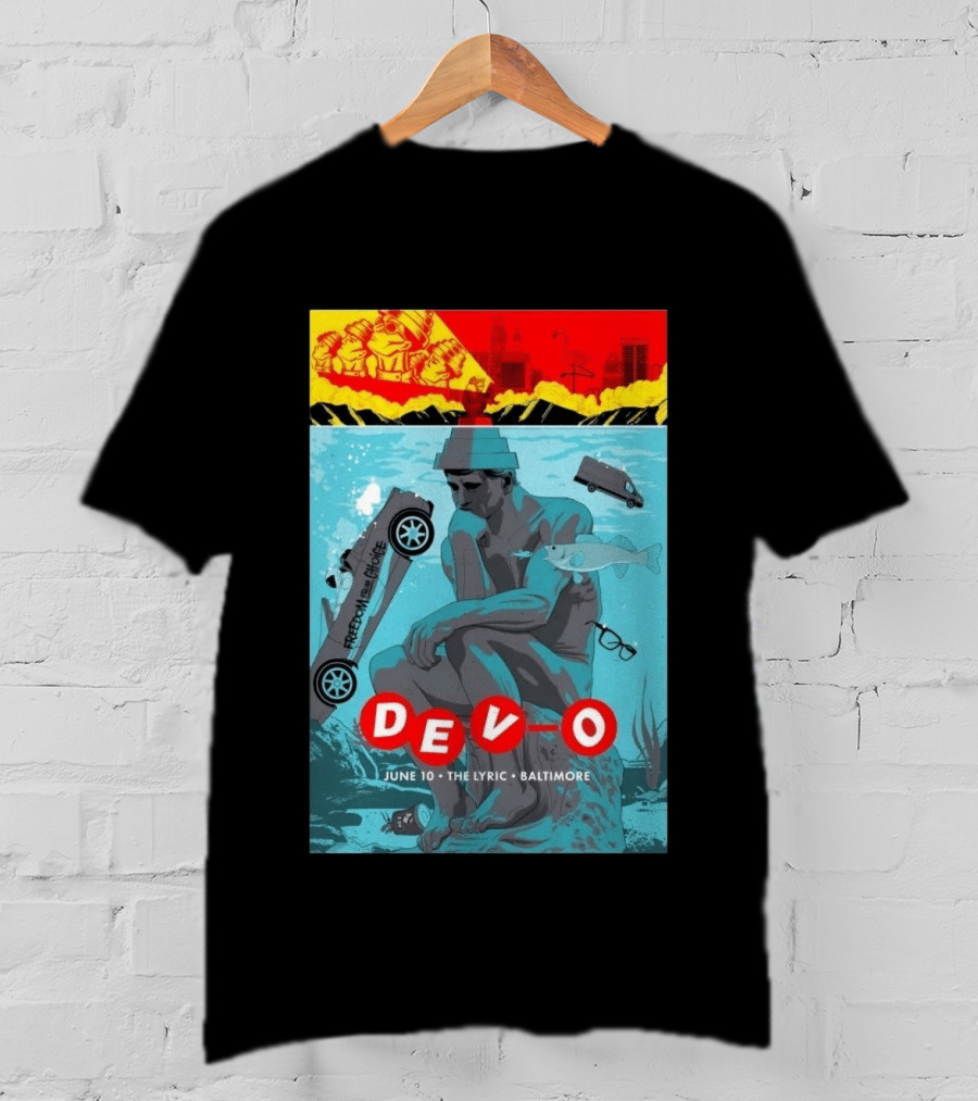 Devo June 10 2026 The Lyric Baltimore Freedom Of Choice T-Shirt