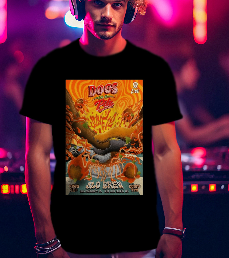Dogs In A Pile SLO Brew San Luis Obispo June 12 2026 Live Event T-Shirt