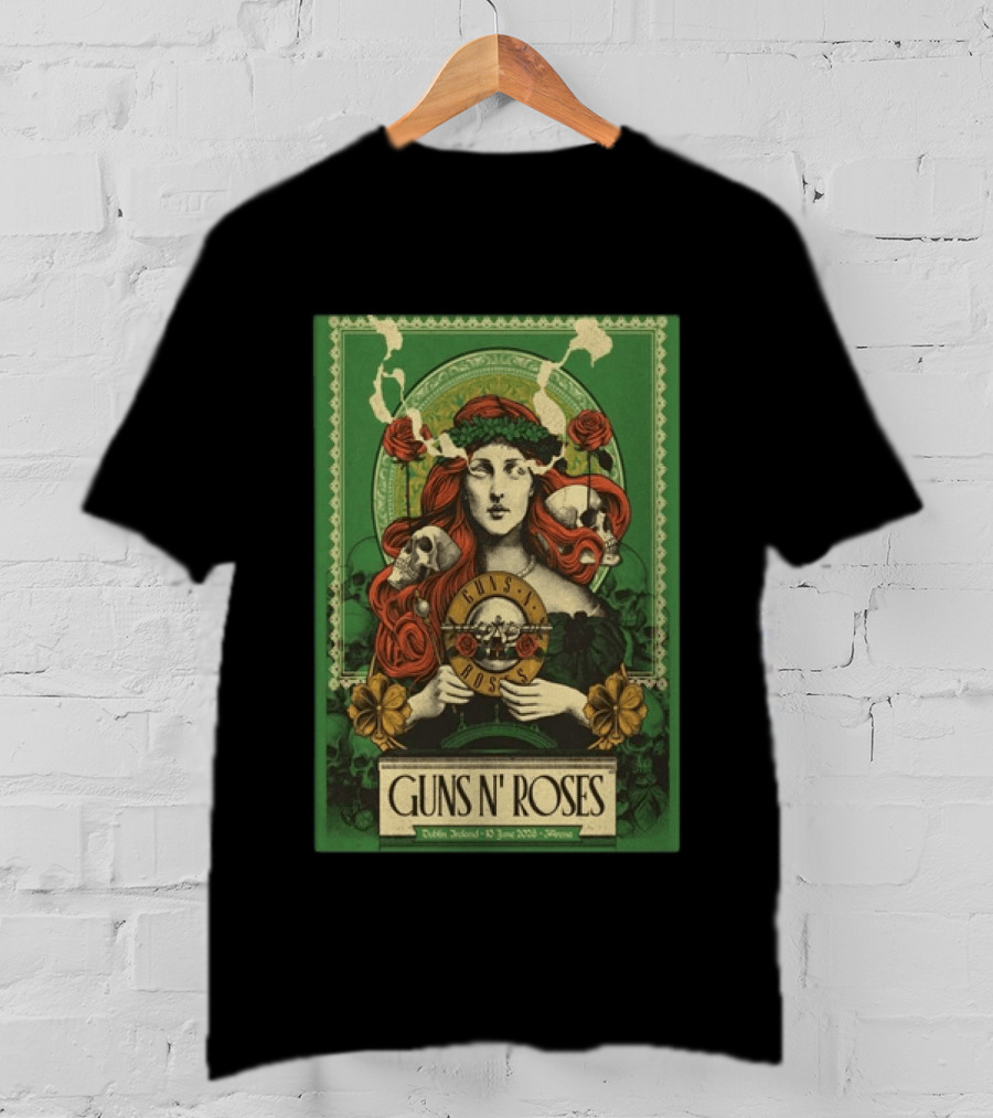 Guns N' Roses Dublin Ireland June 10 2026 Athena T-Shirt
