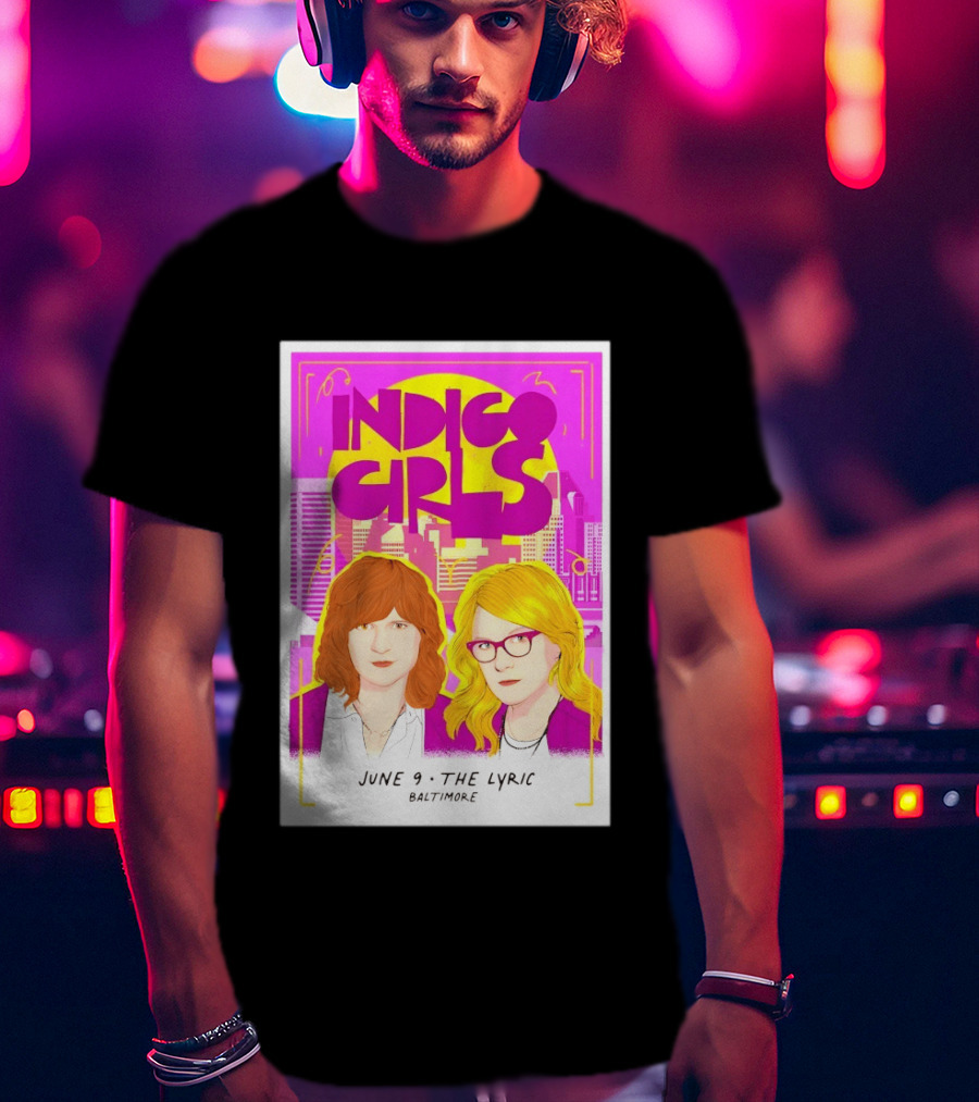 Indigo Girls June 9 The Lyric Baltimore Concert T-Shirt