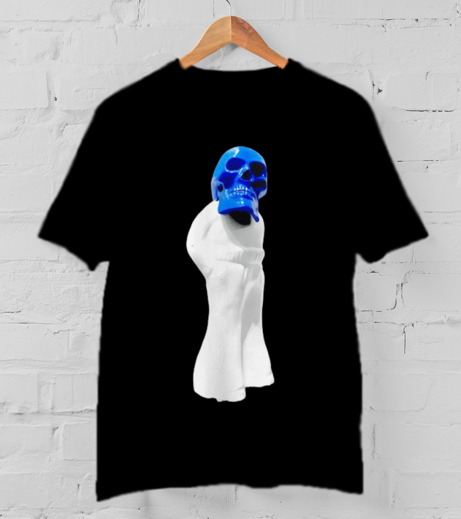Jack White Frozen Charlotte Blue Skull Modern Gothic T-Shirt