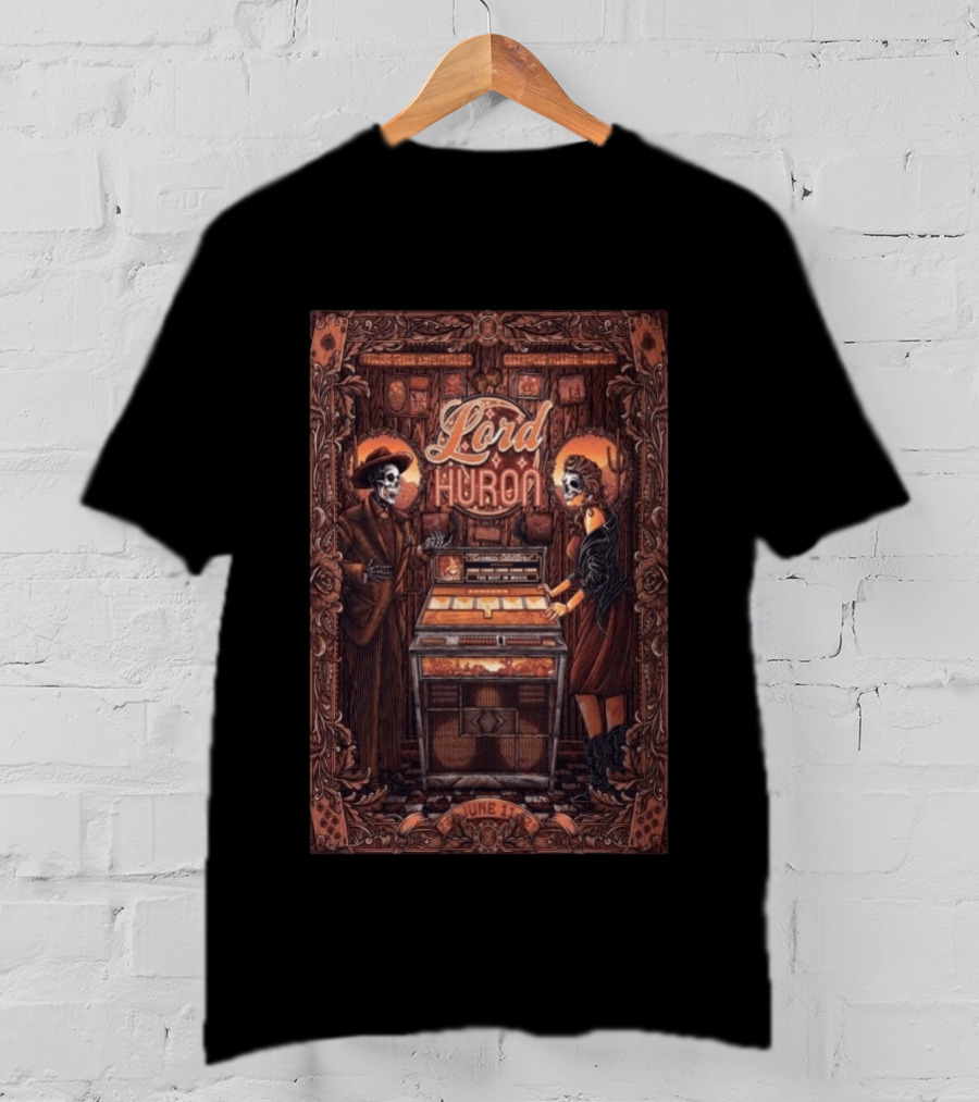 Lord Huron June 11th 2026 Skeletons Jukebox Fiddler's Green Amphitheatre T-Shirt