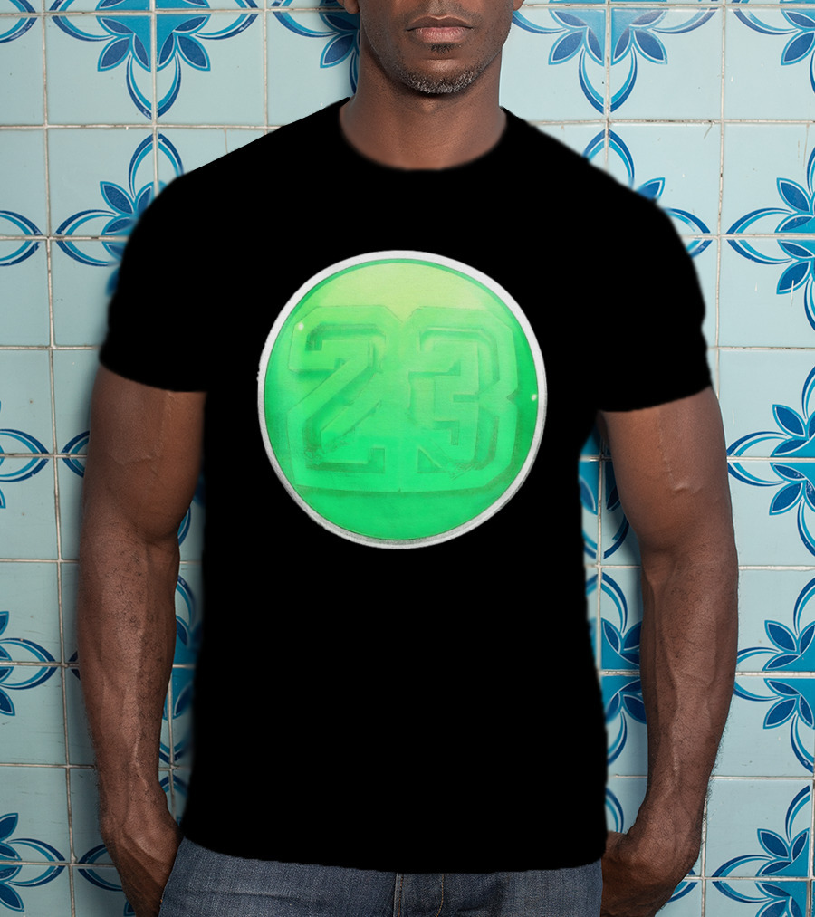 Michael Jordan 23 Green Basketball T-Shirt